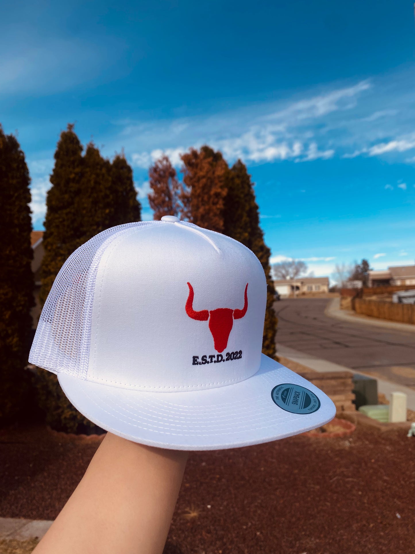 White Trucker E.S.T.D Hat