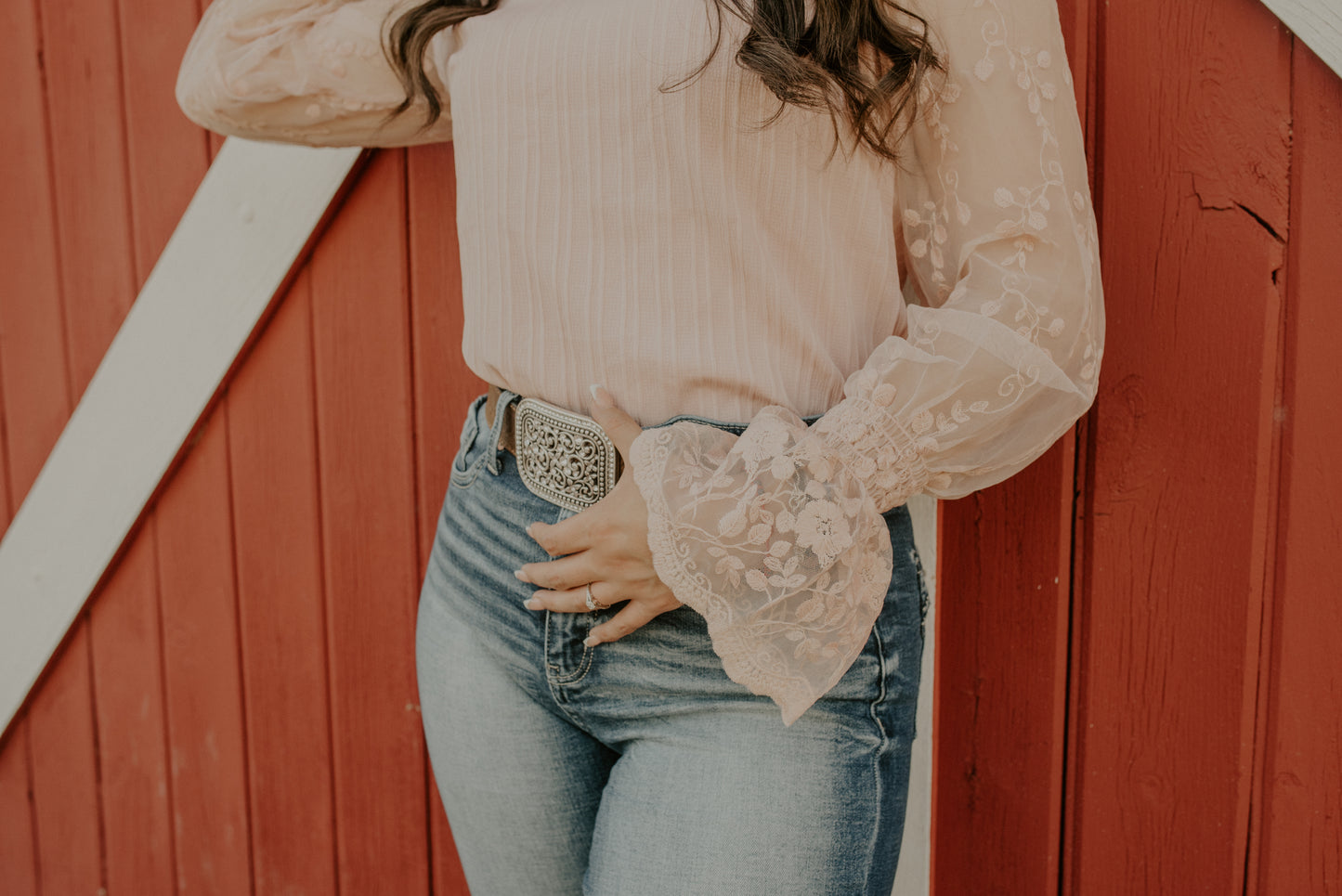 Apricot Pink Blouse